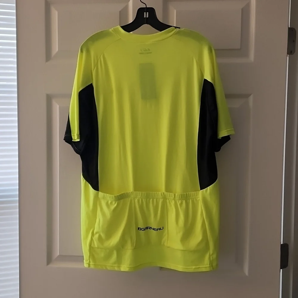 Garneau biking  men's connection ss jersey yellow xl - Picture 2 of 4